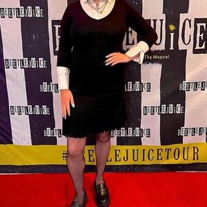 Calvin Klein Ruffle Sweater Dress